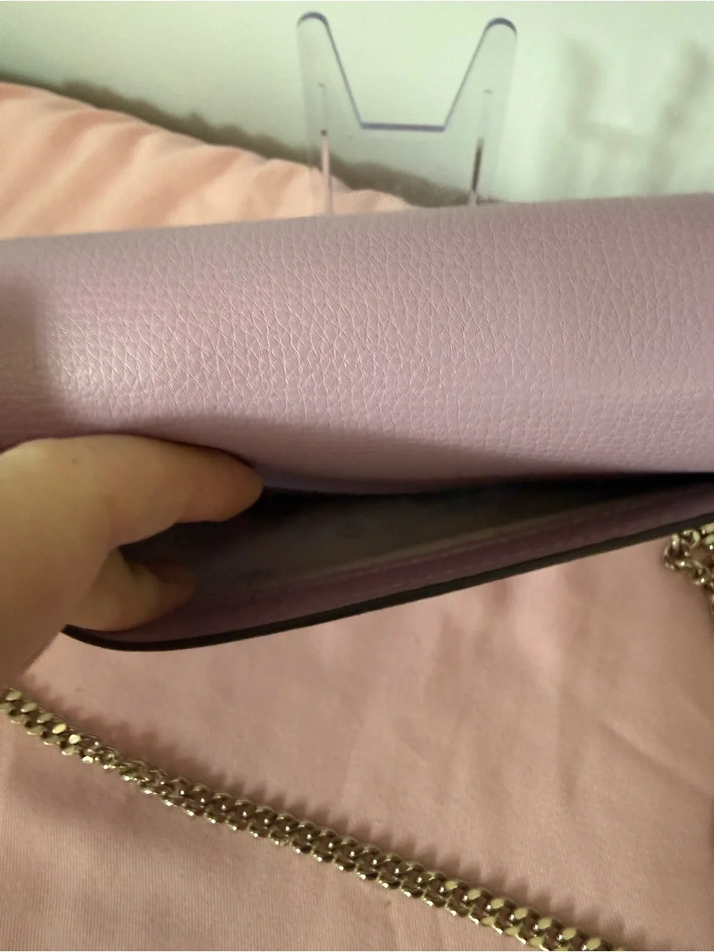 Kate Spade Sylvia Graphic Clover Appliqué Chain Wallet